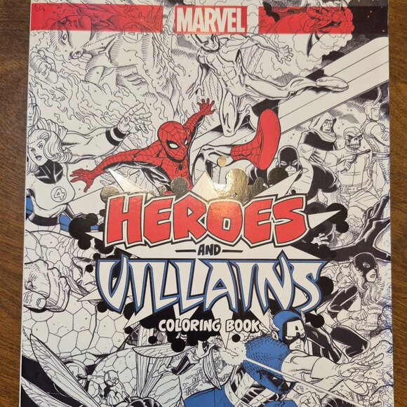 Marvel | Art | Adult Coloring Book Marvel Heroes And Villians | Poshmark